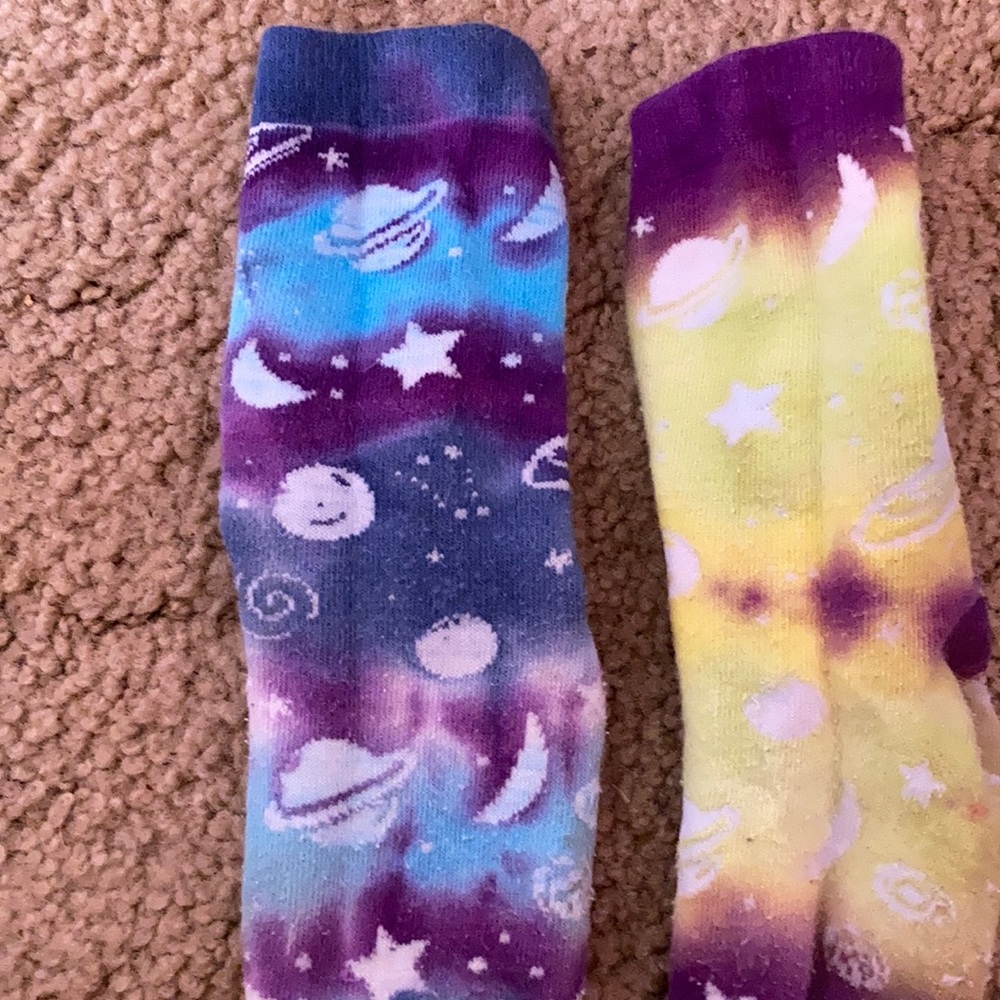 Tie dye socks